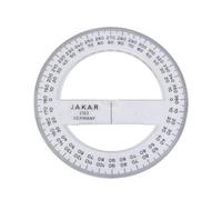 Jakar Protractor 360 Degrees - 100mm Precision Angle Measuring Tool For School, Office & Technical Use (2103)