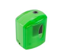 Jakar Single Hole Battery Operated Pencil Sharpener - Neon Green (5150) - Compact & Convenient For Artists, Designers & Students