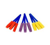Jakar Sponge Dabber Set - Pack Of 9 (1.5Cm) With Plastic Handles - 3 Assorted Shapes For Painting & Crafting (9019)