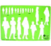 Jakar Stencils Templates Architectural Templates Drawing Aid 20 Designs New (4648 Female human figure)