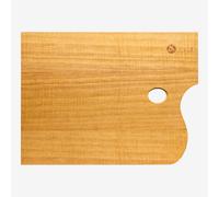 Jakar : Varnished Rectangular Walnut Palette : 30x40cm