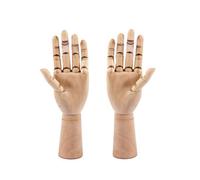 Jakar Wooden Hand Manikin Set 12.5" 30Cm Large Male Right And Left Hands Articulated Models For Drawing And Anatomy Studies
