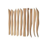 Jakar Wooden Modelling Tools Set - 6.5" (15Cm), 10 Assorted Double-Ended Wire Tip Sculpting Tools (9014)