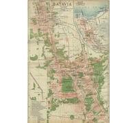 Jakarta-Batavia Map Journal: Vintage 1921 Map of Jakarta-Batavia Notebook (6"x9" Blank Lined Journal, 200 pages)