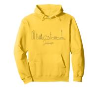 Jakarta City Line: Minimalist Urban Skyline Lineart Pullover Hoodie
