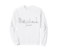 Jakarta City Line: Minimalist Urban Skyline Lineart Sweatshirt