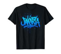 Jakarta Graffiti Spray Typography Street Art Design T-Shirt