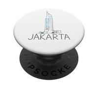 Jakarta Indonesia Travel Souvenir City Landmark Gift PopSockets Adhesive PopGrip