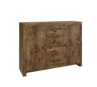 Jakarta Large Sideboard Natural 2 Doors 4 Shelves 4 Drawers