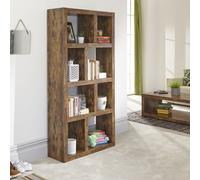 Jakarta Tall Bookcase Brown 8 Shelves
