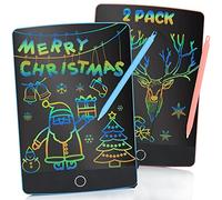 JAKATV 2 Pack LCD Writing Tablet, 8.5" Full Screen Doodle Board, Colorful Scribbling Erasable Drawing Pad, Educational Toy Learning Travel Games for Boys Girls Age 3 4 5 6 7 8, 5.5*7.9*0.25inch