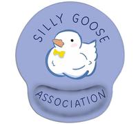 Jakayla Cute Mouse Pad Wrist Support, Ergonomic Mouse Pad Frog with Non-Slip Rubber Base, Waterproof Smooth Mousepad with Wrist Rest for Women Gaming Working Computers Silly Goose Association 55F