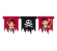 Jake And The Never Land Pirates Flags Bunting Red/black (One Size)