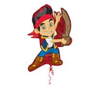 Jake And The Never Land Pirates Foil Balloon Red/blue/brown (One Size)