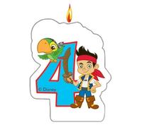 Jake And The Never Land Pirates Yo Ho 4th Birthday Candle Jake And The Never Land Pirates Multicolor
