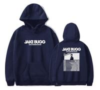 Jake Bugg Merchandise 2025 Summer Tour Hoodie Unisex Pullover Stylish Long Sleeve Sweatshirt for Fans (Navy,S)