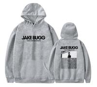 Jake Bugg Merchandise 2025 Summer Tour Hoodie Unisex Pullover Stylish Long Sleeve Sweatshirt for Fans (Gray,S)