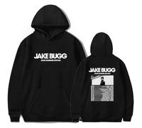 Jake Bugg Merchandise 2025 Summer Tour Hoodie Unisex Pullover Stylish Long Sleeve Sweatshirt for Fans (Black,M)