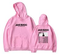 Jake Bugg Merchandise 2025 Summer Tour Hoodie Unisex Pullover Stylish Long Sleeve Sweatshirt for Fans (Pink,4XL)