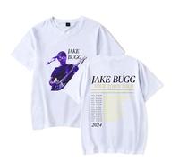 Jake Bugg Your Town Photo Tour T-Shirt Merch Women Men Clothes Trend Casual Short Sleeve Top (White,M)