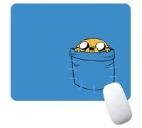 Jake The Dog Pocket Finn Come Along with Me Adventure Time Cartoon Animated TV Show Non-Slip Mousepad Gaming Computer Mouse Pad Gaming Desktop Laptop Mouse Pad with Stitched Edge 7.1 x 8.7 inches