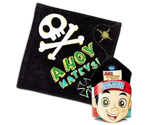Jake & The Never Land Pirates Jolly Roger Facecloth - 100% Soft Cotton
