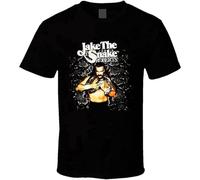 Jake The Snake Roberts Retro Wrestling T Shirt Black 3XL