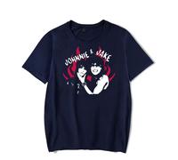 Jake Webber Jake & Johnnie T-Shirt Men Women Streetwear Shirt Short Sleeve (Navy,XL)