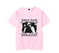 Jake Webber Merch JNJ Barb T-Shirt Men Women Streetwear Shirt Short Sleeve (4XL,Pink)