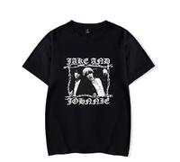 Jake Webber Merch JNJ Barb T-Shirt Men Women Streetwear Shirt Short Sleeve (Black,XS)