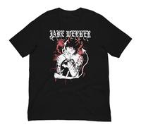 Jake Webber T-Shirt Merch Men Short Sleeve Women Funny Tee Unisex Harajuku Tops (Black,S)