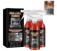 Jakehoe Oven and Grill Cleaner Spray,Jakehoe Multifunctional Kitchen Cleaner,Oven and Grill Cleaner Spray Heavy Duty,Stainless Steel Cleaner & Degreaser,Effective Multi Surface Stain Remover (A,3PC)