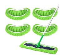 Jakelove 4 x Reusable Microfibre Mop Pads Compatible with Swiffer XL Mop