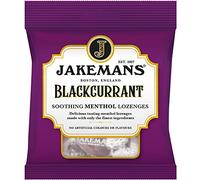 Jakemans Blackcurrant 73g - Pack of 12 - Soothing Menthol Sweets - Suitable for Vegetarians