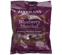 Jakemans Blueberry Bags 73g (Pack of 10) C-3472578 - Menthol Soothe, Vegetarian, No Artificial Colours or Flavours