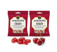 Jakemans Cherry Hard Sweets 2 x 73g - Traditional Boiled Candy with Natural Flavour - Vegetarian, No Artificial Colours or Flavours
