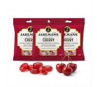Jakemans Cherry Lozenges 3 x 73g - Traditional Boiled Candy with Natural Flavour - Vegetarian, No Artificial Colours or Flavours