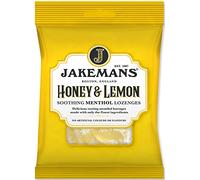 Jakemans Honey & Lemon 160g - Pack of 10 - Soothing Menthol Sweets - Suitable For Vegetarians