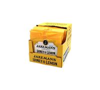 Jakemans Honey & Lemon 73g - Pack of 12 - Soothing Menthol Lozenges - Suitable for Vegetarians, Yellow