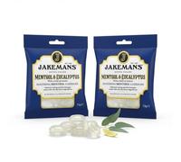 Jakemans Menthol & Eucalyptus Hard Sweets 2 x 73g - Traditional Boiled Candy with Natural Flavour - Vegetarian, No Artificial Colours or Flavours
