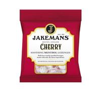 Jakemans Soothing Menthol Lozenges Cherry 73g x 1 - Throat Irritaion Relief, Fresh Breath Fruity Sweets, Cooling Comfort, Natural Flavour with Welari Thank You Card | (1 Pack)