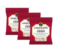 Jakemans Soothing Menthol Lozenges Cherry 73g x 3 - Throat Irritaion Relief, Fresh Breath Fruity Sweets, Cooling Comfort, Natural Flavour with Welari Thank You Card | (3 Pack)
