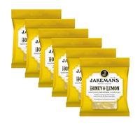 Jakemans Soothing Menthol Lozenges Honey & Lemon 73g x 6, Throat Irritation Relief, Fresh Breath Citrus Sweets, Cooling Comfort, Natural Flavour with Welari Thank You Card | (6 Pack)