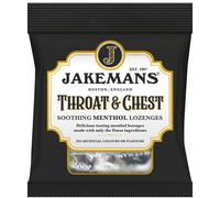 Jakemans Throat & Chest 73g - Pack of 12 - Soothing Menthol Lozenges