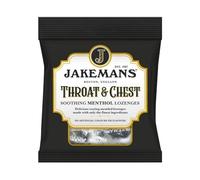 Jakemans Throat & Chest Menthol Lozenges 73g x 1 - Soothing Relief, Cooling Comfort, Fresh Breath Sweets, Natural Flavour with Welari Thank You Card | (1 Pack)