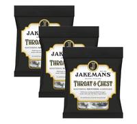 Jakemans Throat & Chest Menthol Lozenges 73g x 3 - Soothing Relief, Cooling Comfort, Fresh Breath Sweets, Natural Flavour with Welari Thank You Card | (3 Pack)