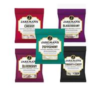 Jakemans Throat Sweets Menthol Lozenges - 5-Pack Bundle for Cough Relief - Blueberry, Cherry, Peppermint, Blackcurrant, Original - 73g Each - Natural Ingredients, Adult Formula
