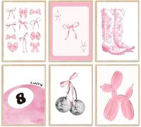 Jakener 6 Pack Pink Diamond Art Kits for Adults Beginners,Sassy Cat Diamond Painting Kits for Adults,5D Full Drill DIY Diamond Dot Gem Art Kit Wall Home Decor Arts Craft 10x12 inch