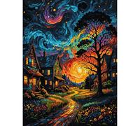 Jakener Aurora Paint by Numbers Kit for Adults Beginner ，Landscape Easy Adult Paint by Number Kits on Canvas DIY Painting for Beginners Art by Numbers for Home Wall Decor 40x50 Inch