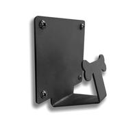 Jake's Farm Yard Dog Lead Wall Hitch - Wall Mount Super-Stron Quick Tether Hook - Black Finish - 2.5mm Thick Galvanised Steel - Bone-Shaped Design - Heavy-Duty - UK Made